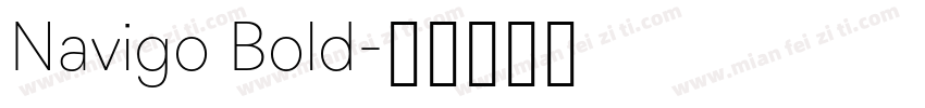 Navigo Bold字体转换